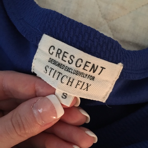 Blue short sleeve dress - Picture 5 of 5